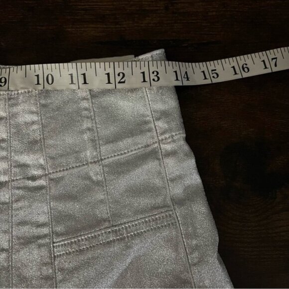 Free People We The Free Jayde Metallic Flare Jeans Size 30 NWT NEW High Rise - Picture 13 of 16